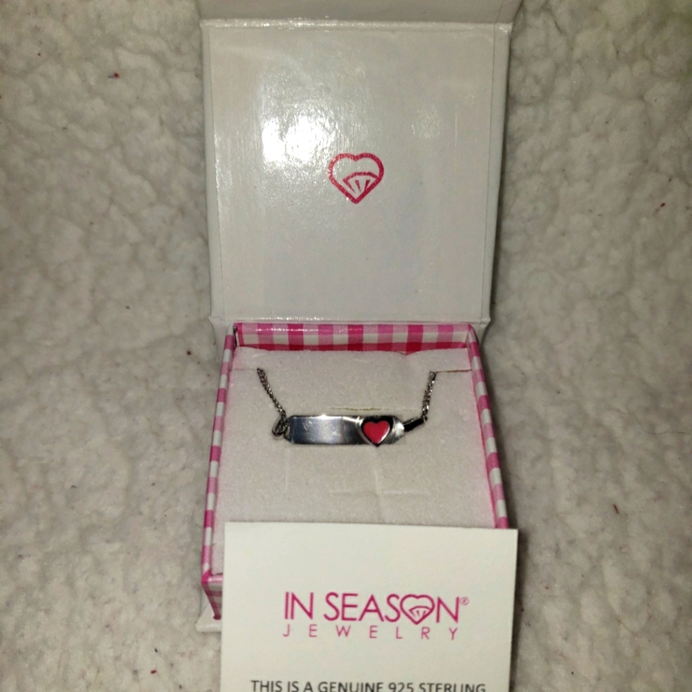 Child/Baby Sterling silver i.d. bracelet.